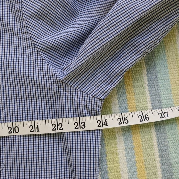 ⭐ Croft & Barrow Easy Care Classic Fit plaid dress shirt size 16.5 34/35 - Picture 7 of 8